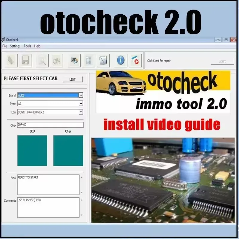 Otochecker 2.0 French Original Immobilizer ECU Anti-Theft System Car Repair Tool for Vehicle Check Compatible with French Cars