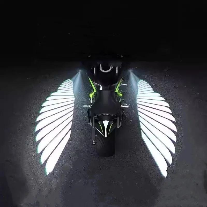 Motocyklowe skrzydła anioła światło powitalne led światło projekcyjne podwozia światło laserowe skrzydło