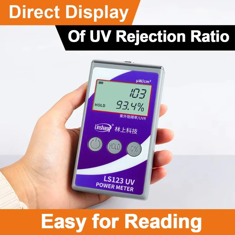 LS123 365nm UV Rejection Radiation Intensity Measurement Glass Solar Film Window Tint Tester UV Power Meter