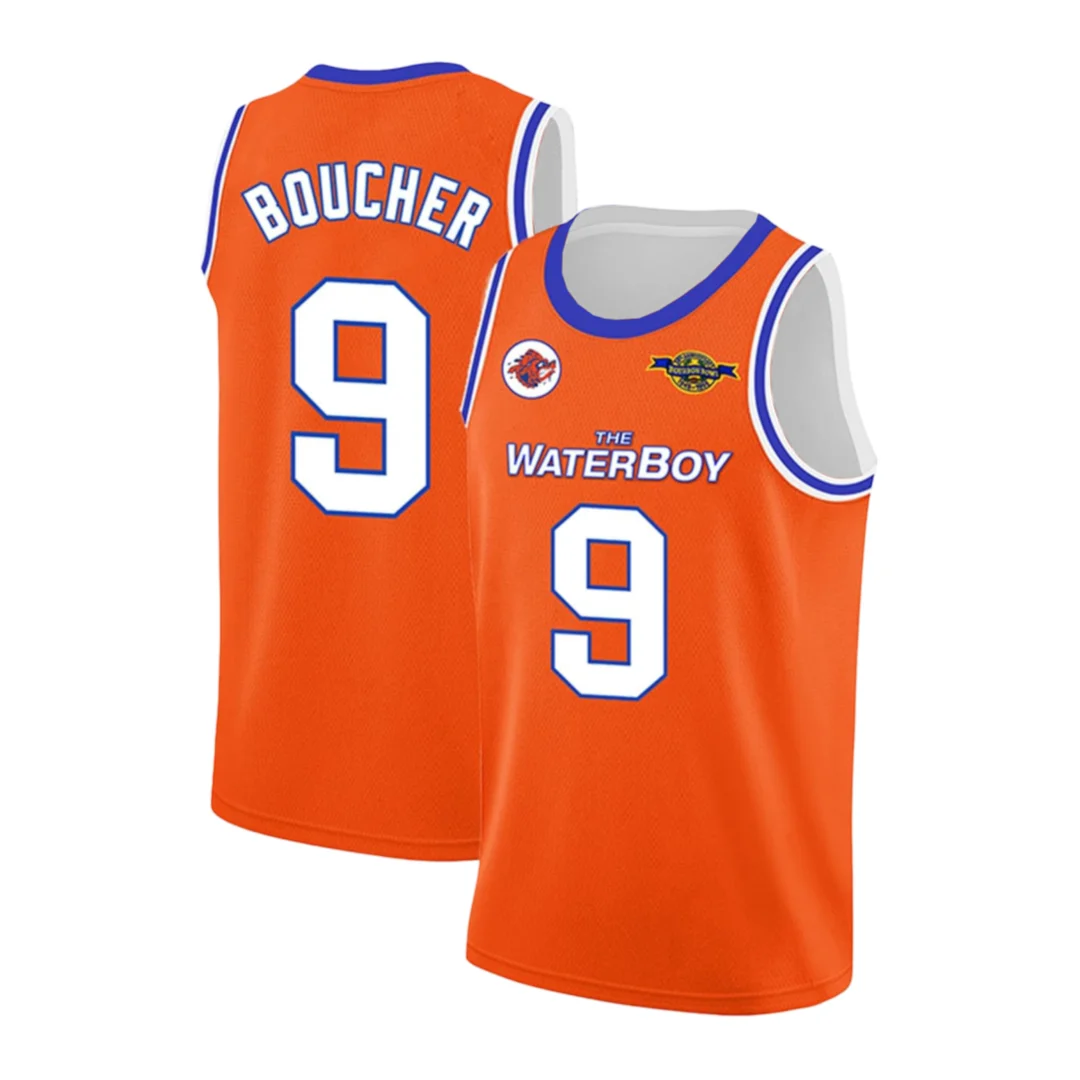 Mens Tank Tops 90s Bobby Boucher #9 The Waterboy Sandler 50th Anniversary Movie Basketball Jersey Sleeveless Shirt Gym Vest