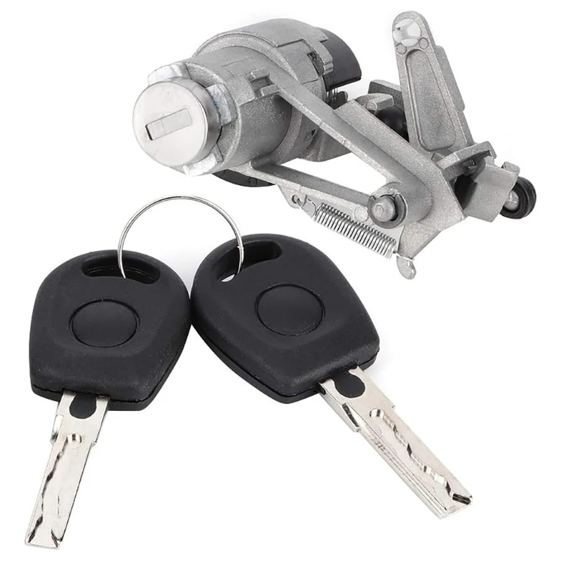 Tailgate Trunk Boot Lock Cylinder with Key for Golf 1J6827297G Tailgate Lock Cylinder Accessory