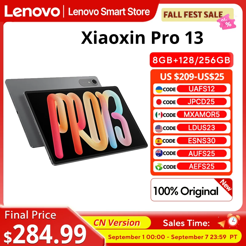 Lenovo Xiaoxin Pro13 タブレット 8+128GB グレー 特別割引