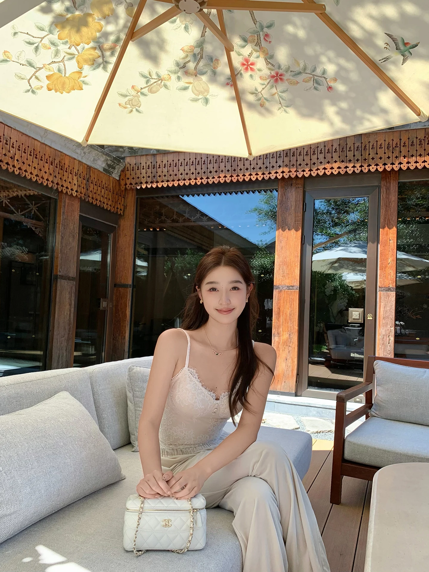 

Женская майка-топ Chen Miao с кружевным узором и бретелями, базовый слой, верхняя одежда, модная летняя майка из полиэстера стандартного кроя