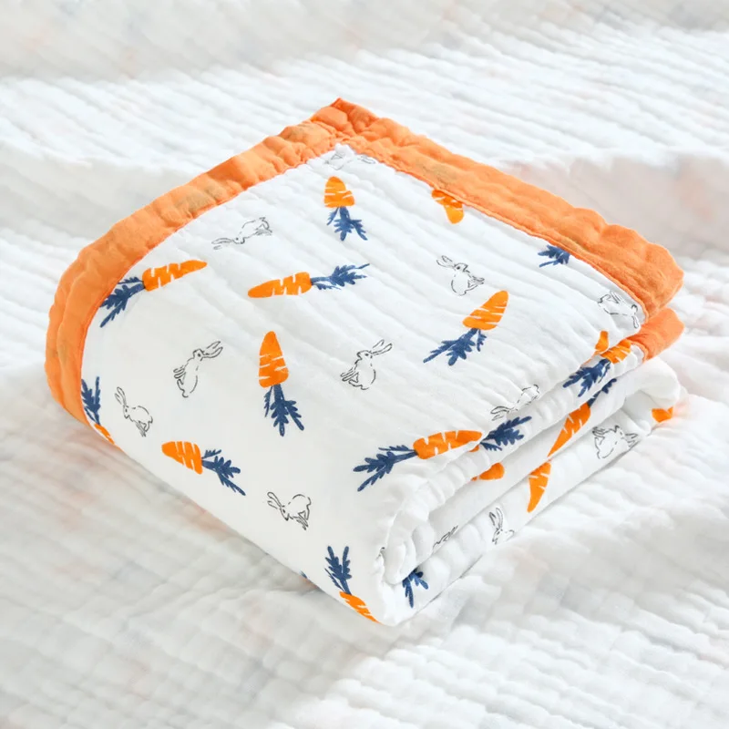 Baby Blanket Newborn Two Layers Muslin Cotton Swaddle Kids Swaddling Wrap Bedding Receiving