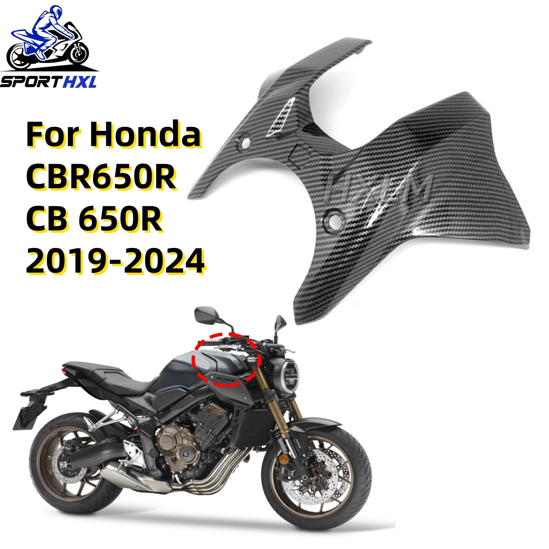 

Fit For HONDA CB650R CBR650R CB 650R CBR 650R 2019-2023 2024 Motorcycle Gas Tank Cover Guard Protection ABS Front Oil Tank Cover