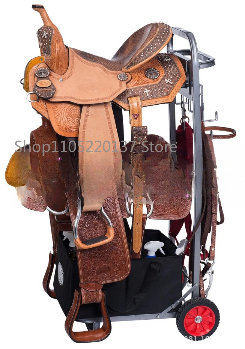 Saddle rack trolley, equestrian supplies, harness supplies, stable supplies