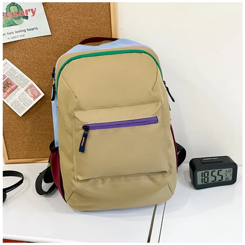 

2026 Casual Fashion New Color matching Nylon Backpacks Large Capacity High Quality Popularity exquisite Backpacks for women