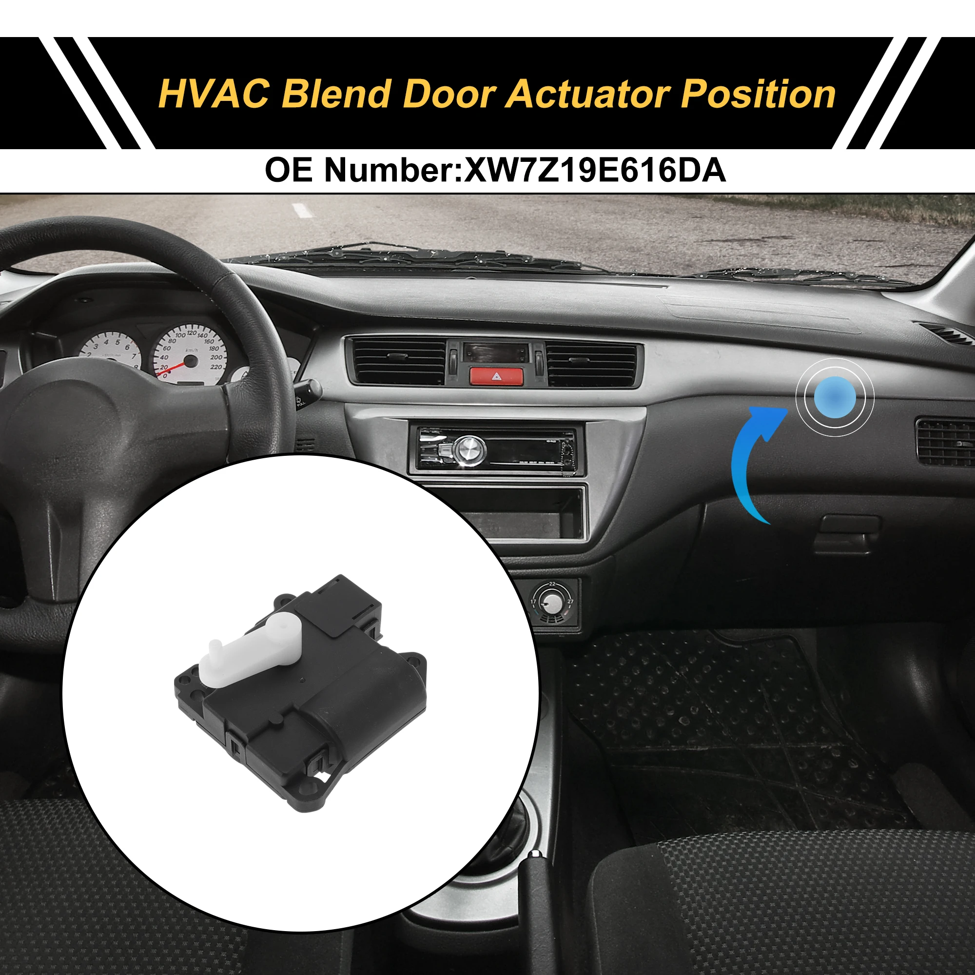 

Привод двери смеси обогревателя UXCELL HVAC для Ford Thunderbird 2005, No XW7Z19E616DA