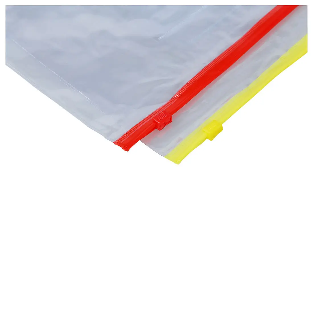 MAKE-20 قطعة من البلاستيك المنزلق بسحاب قفل أكياس حامل الملفات لورق A5