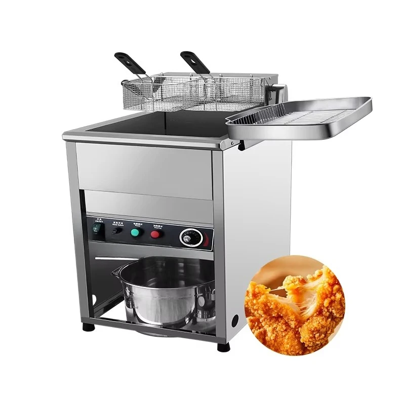 

70L Commercial Electric Fryer Large Capacity Vertical Fryer with Two Baskets