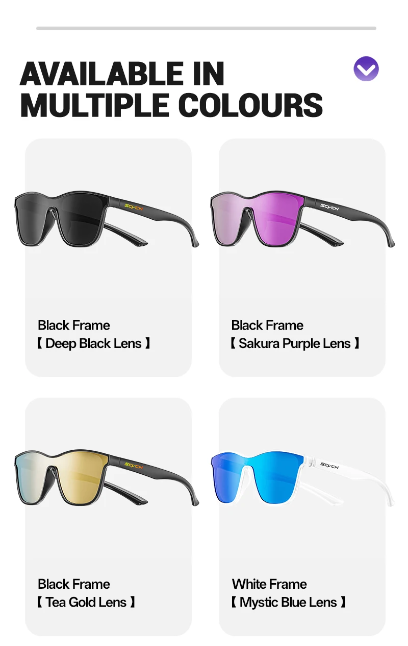 SCVCN Polarisierte Angeln Sonnenbrille Mode Laufen Sport Sonnenbrille Outdoor Wandern Stick Casual Gläser MTB Radfahren Gläser – Detail 16