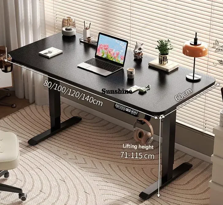 

80/100/120/140cm Height Adjustable Office Computer Desk Motion Study Gaming Table Standing Desk for Home And Business UseTJ