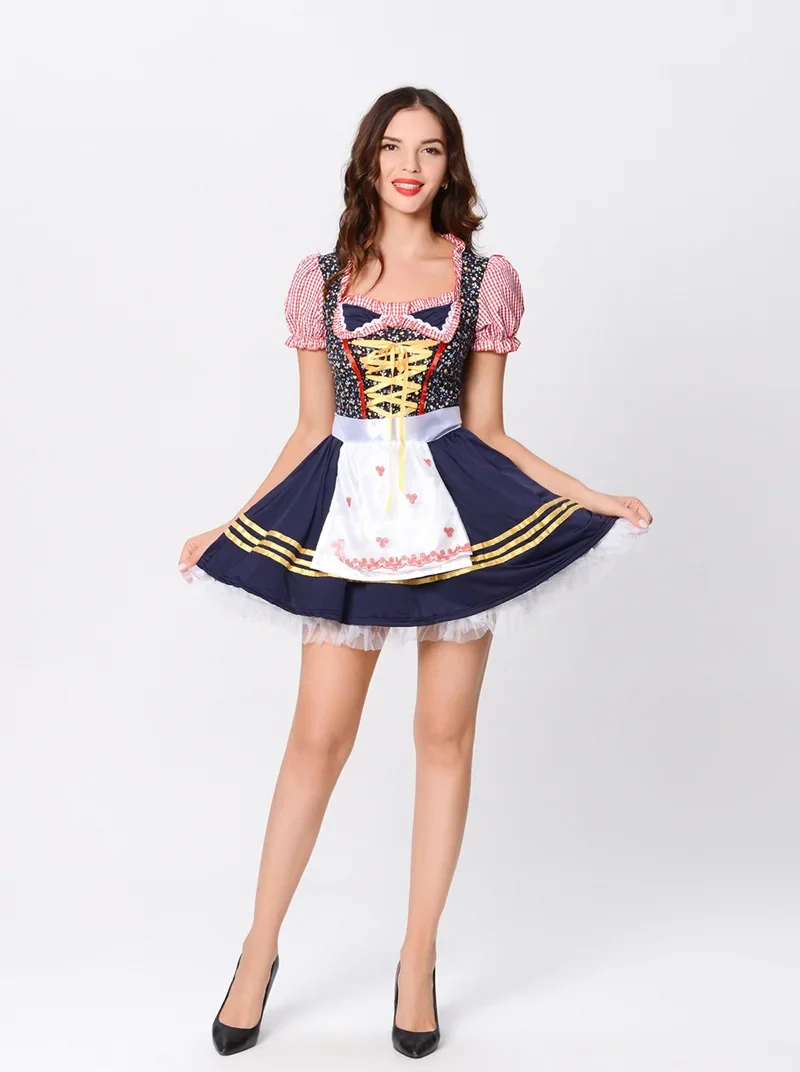 فستان البيرة التقليدي البافاري لمهرجان أكتوبر الألماني، حفلة الرقص في مهرجان القماش القطني #3