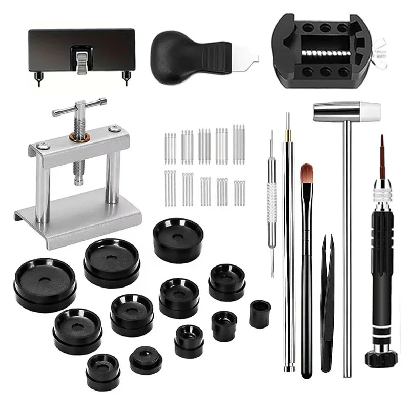 Multifunctional Watch Repair Kit Manual Battery Changer Screw Type Watch Back Cover Press Tool