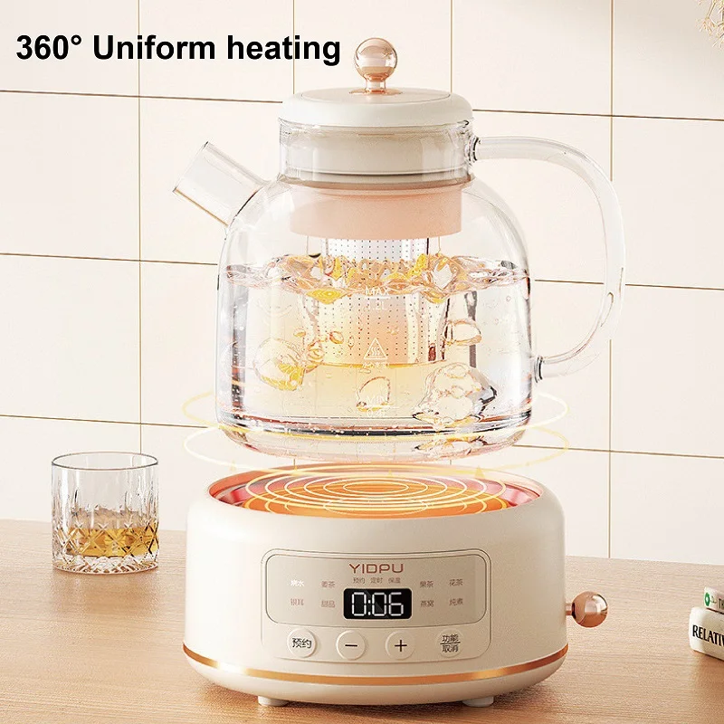 1.2L Smart Electric Kettle Automatic Glass Office Health Kettle Tea Maker Multifunctional Electric Stew Pot With Filter 220V