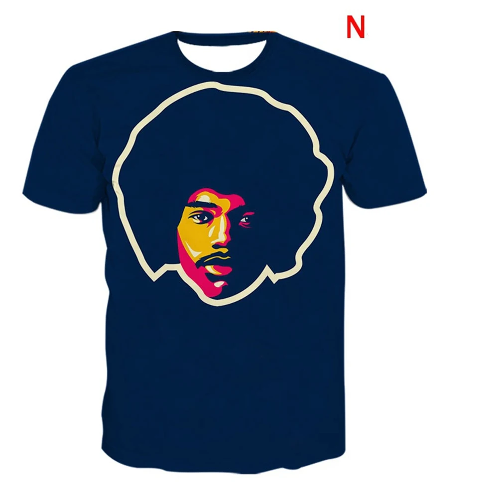 Trendy Rock Singer 3D Printed T-Shirt Adult Casual Punk T-Shirt King Electric Guitar Hip Hop Funny Unisex Short Sleeved Kids
