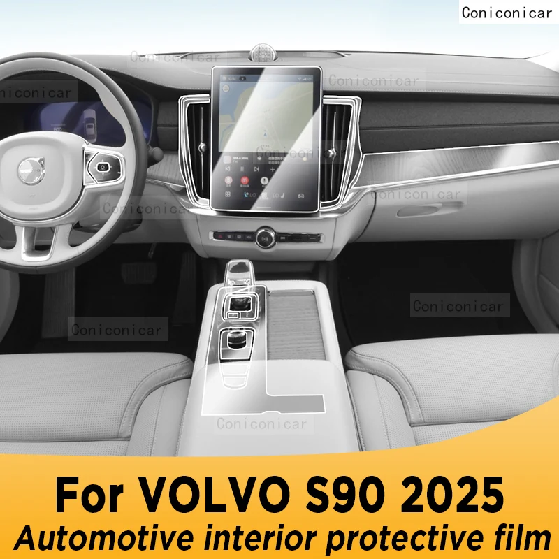 

Для VOLVO S90 2025 Панель Навигации Автомобильный Интерьер Экран ТПУ Защитная пленка Крышка Наклейка против царапин