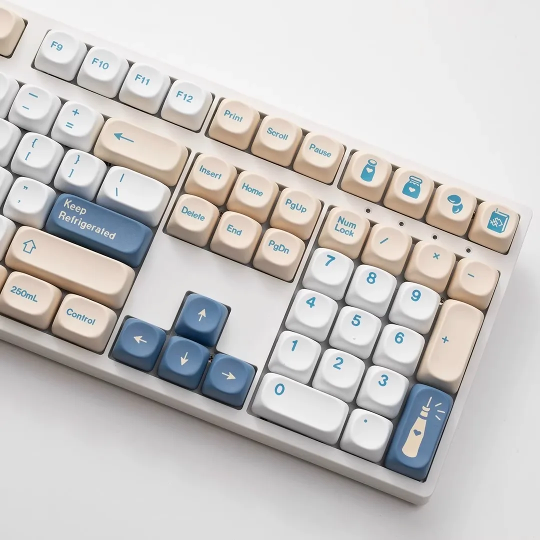 PBT Keycaps for Mechanical Keyboard,GMK SOYAMILK Colorway,Multiple Versions,MOA,MDA,OEM,Cherry