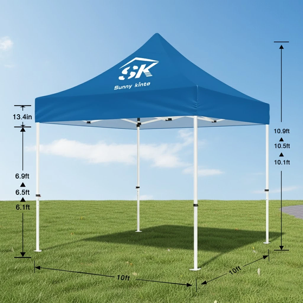 Waterproof 2.5 x 2.5 Tarp Tent Outdoor Promotion Gazebos for Advertising 10 x 10 Advertising logo Outdoor Aluminum Trade Show