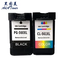 PG 560 CL561 CL 561 PG560 PG560XL Remanufactured Ink Cartridge For Canon PIXMA TS5350 TS5351 TS5352 TS5353 TS7450 TS7451 Printer