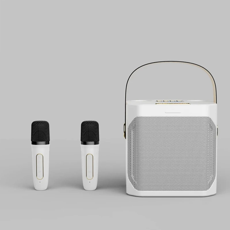 DYJ-zpHigh Power Karaoke Altavoz Bluetooth Portátil 360 Estéreo Surround Subwoofer Inalámbrico Impermeable con Doble