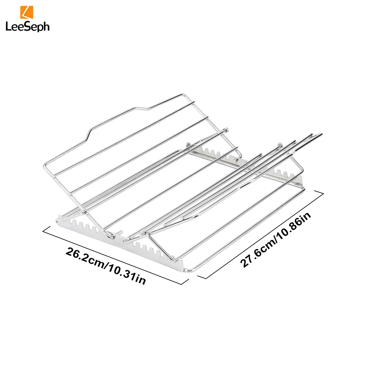 Leeseph Thanksgiving Stainless Steel Foldable Roasting Rack, Versatile Oven Grill Rack, Easy to Clean, Durable Cooking Accessory