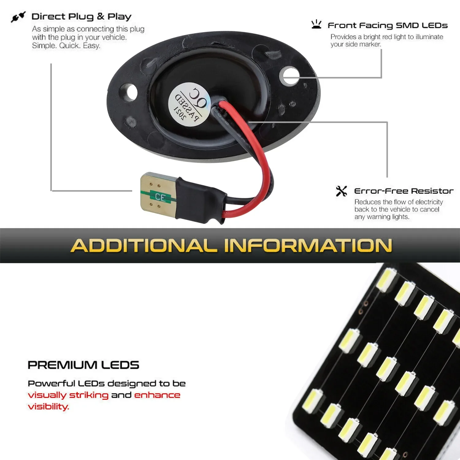Winetis 2 قطعة 6000K الأبيض LED رقم لوحة ترخيص رقم أضواء العلامة مصابيح ل 1994-2001 دودج رام 1500 2500 3500