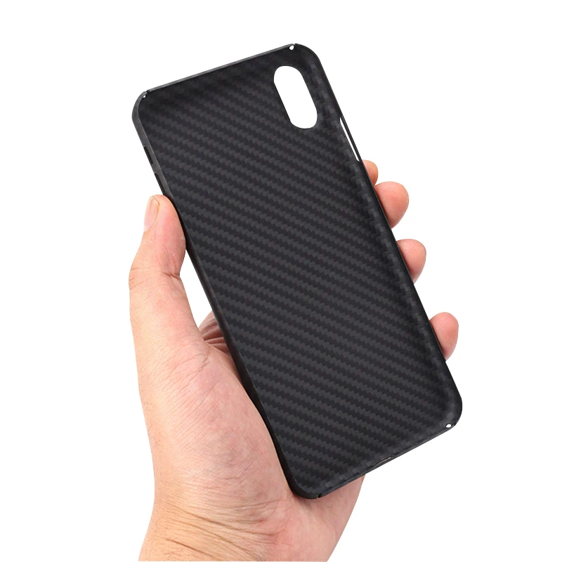 New Aramid Carbon Fiber Cel Phone Case For Iphone SE X XR XS Full Coverage Ultra-Light And Thin Luxury Business Hard Shell Cover