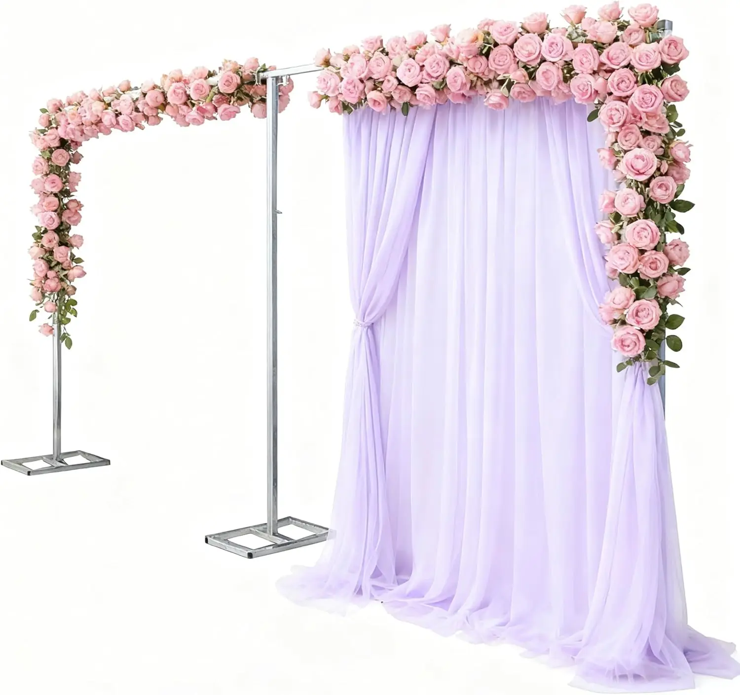 

20ftx10ft Backdrop Stand Portable Pipe and Drape Poles Kit for Wedding Parties Curtains Stage Decoration Photography Photo Booth