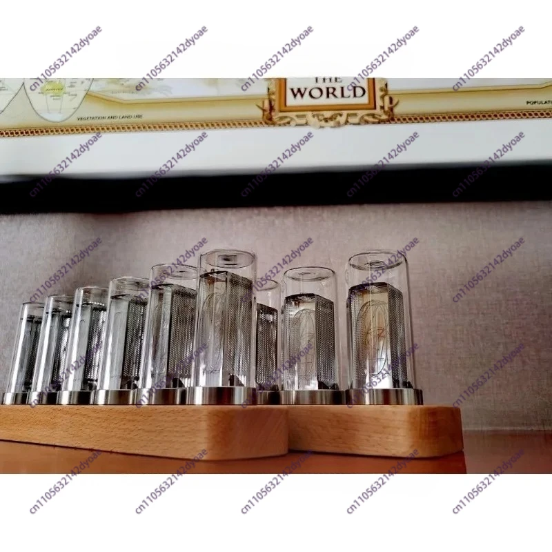 For Indoor Ornaments-6BITS Light Tube Clock LED Digital Gift Ornament Door of Destiny Stone