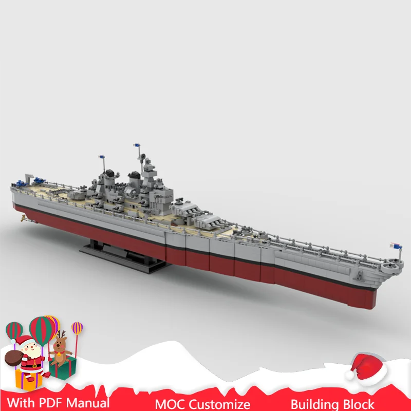 

3797, знаменитая модель быстрого линкора MOC, строительный блок на заказ, креативная сборка, кирпичные игрушки, детские рождественские подарки-сюрпризы