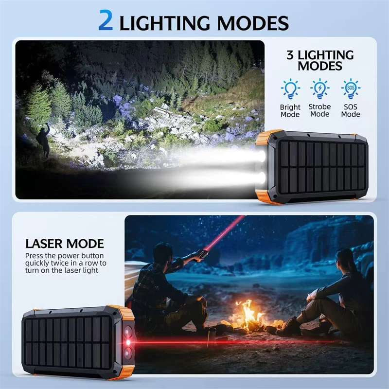 Магнитный беспроводной аккумулятор на солнечной батарее 3 в 1, 22,5 Вт, быстрая зарядка, ручное зарядное устройство Magsafe Powerbank для iPhone 16 iWatch Airpods