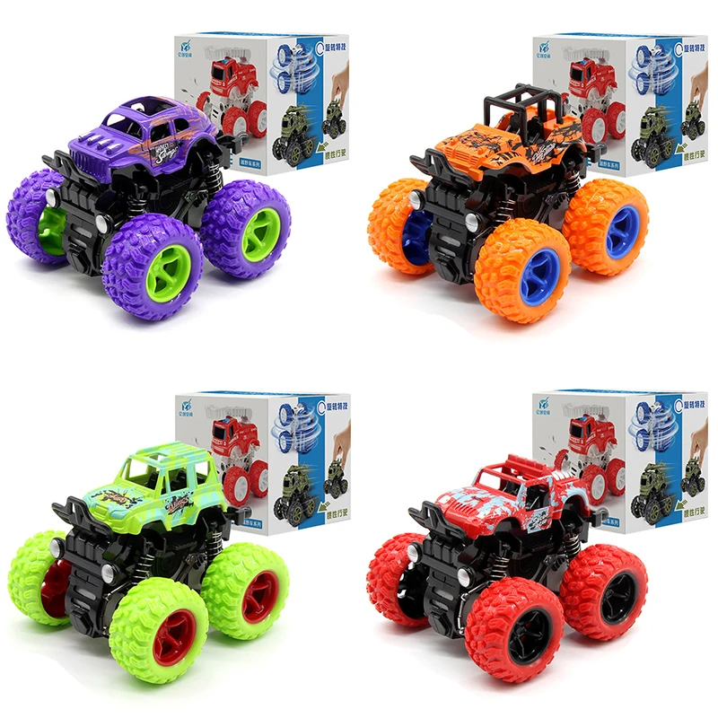 ألعاب Monster Truck الجديدة التي تعمل بالاحتكاك، سيارات الدفع والذهاب للأطفال، أفضل هدية لحفلات عيد الميلاد وأعياد الميلاد للأولاد والبنات #1
