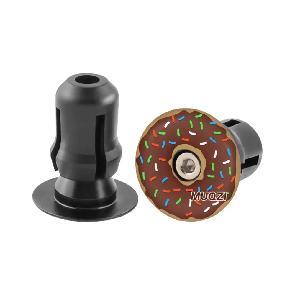 

1 Pair Aluminium Alloy Bicycle Handlebar End Caps 32x26MM Lightweight Bicycle End Plugs Anodic Oxidation Personalized Totem