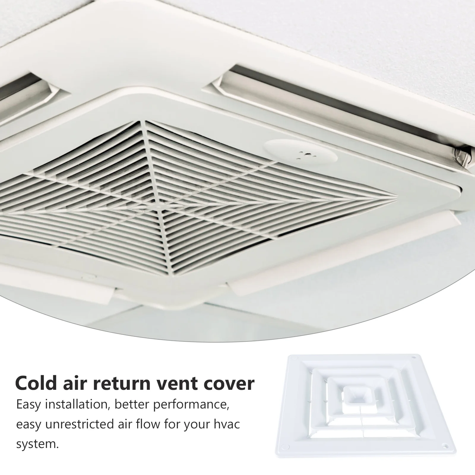 Air Conditioning Power Grille Floor Vent Covers Tuyere Drop Ceiling Tiles White