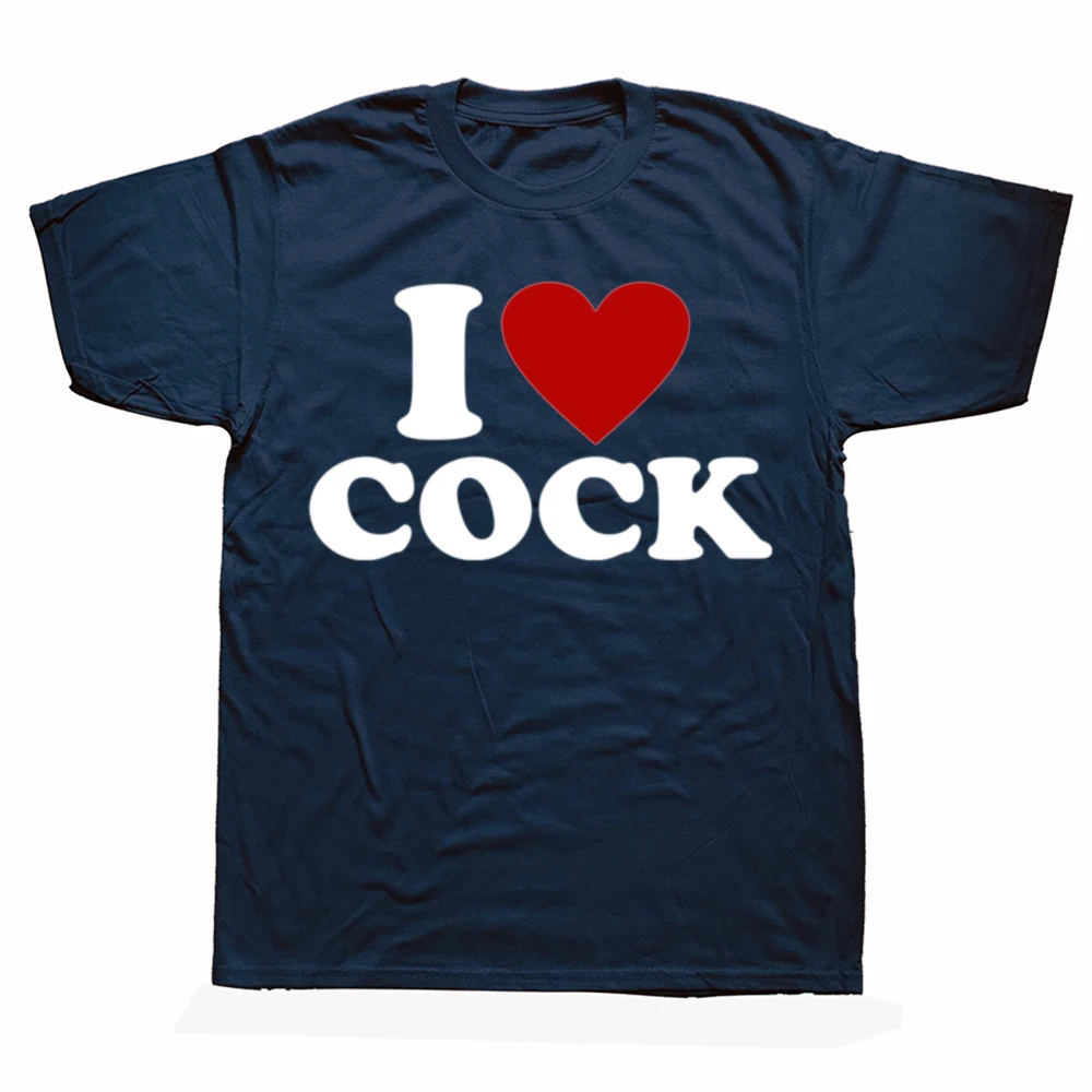 Funny I Love Heart Cock Bartender Alcoholic Mixed Drink Lover T-shirts Men Fashion Casual 100% Cotton Loose Oversized T Shirt