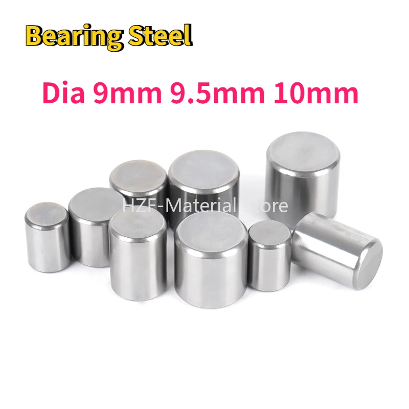 10pcs Bearing Steel Hard Shaft Needle Roller Dia 9mm 9.5mm 10mm Bearing Steel Cylindrical Pin Round Straight Pin Locating Dowel