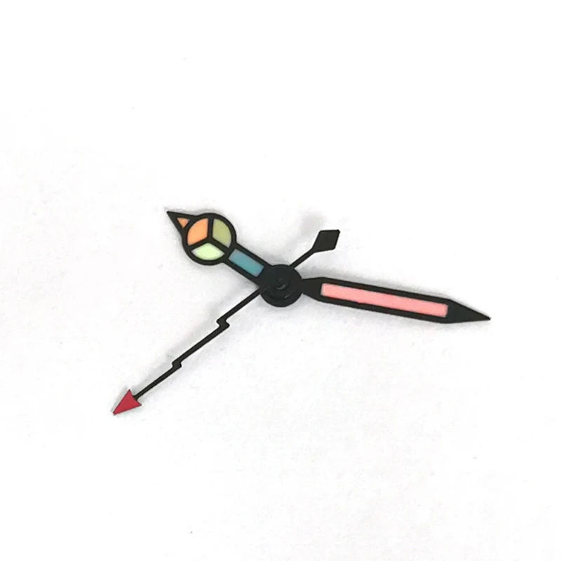 Jam tangan modifikasi dengan tiga tangan petir tangan kedua warna dan lampu malam, cocok untuk NH35/NH36/4R/7S gerakan, Rolex Submar