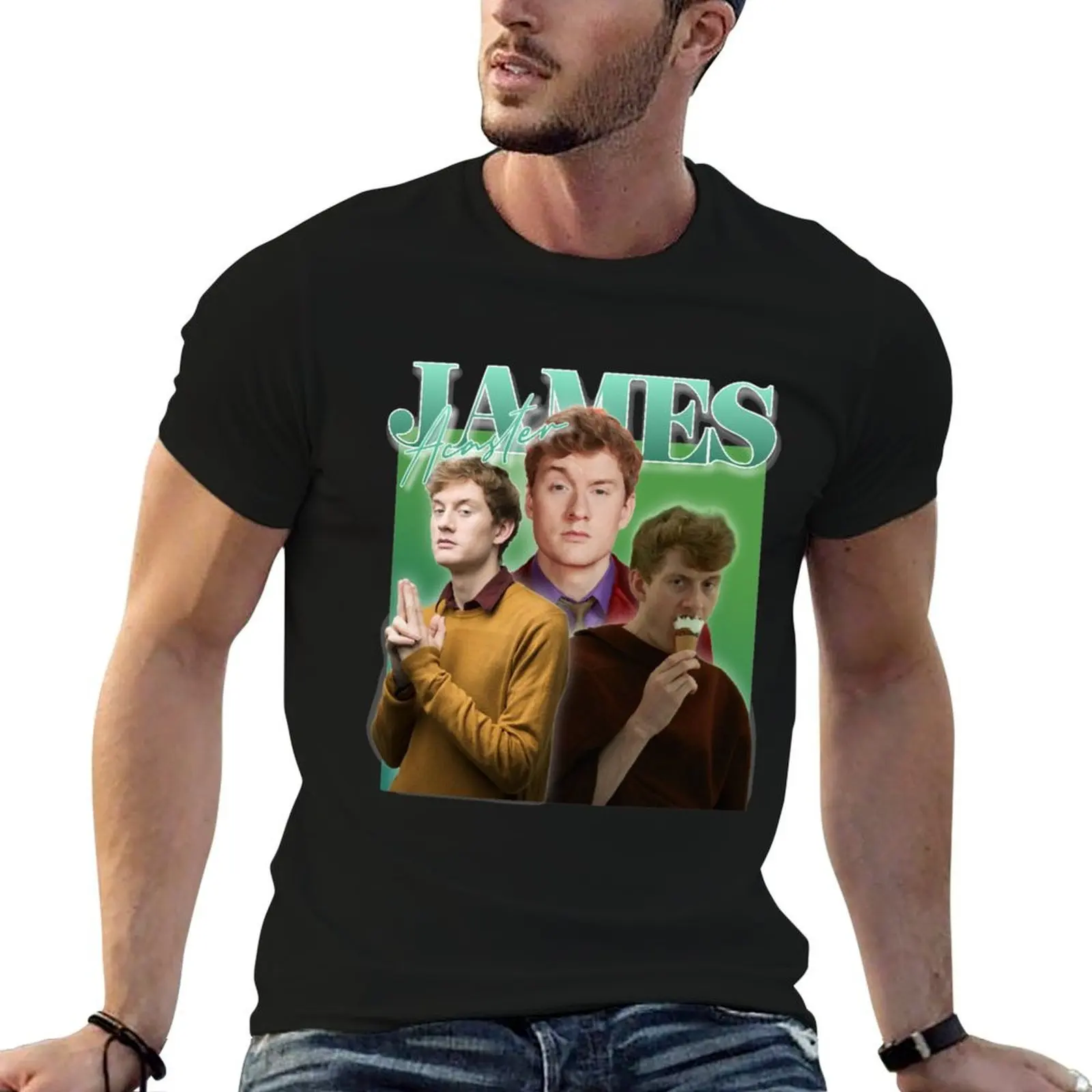James Acaster T-Shirt oversized graphic tee designer shirts mens designer clothes