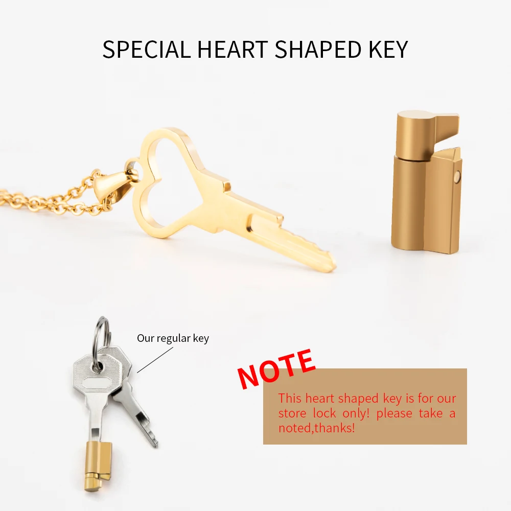 Heart Shaped Chastity Key Necklace Accessory Fits All Cages In Our Store Integrated Locks Key Holder Sex Toys Adult Games Gifts