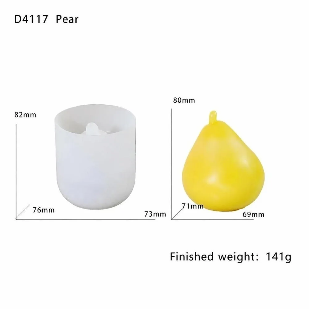Reusable Fruit Silicone Mold Flexible Silicone High Temperature Resistant Resin Casting Mold Multi-Cavity Structure