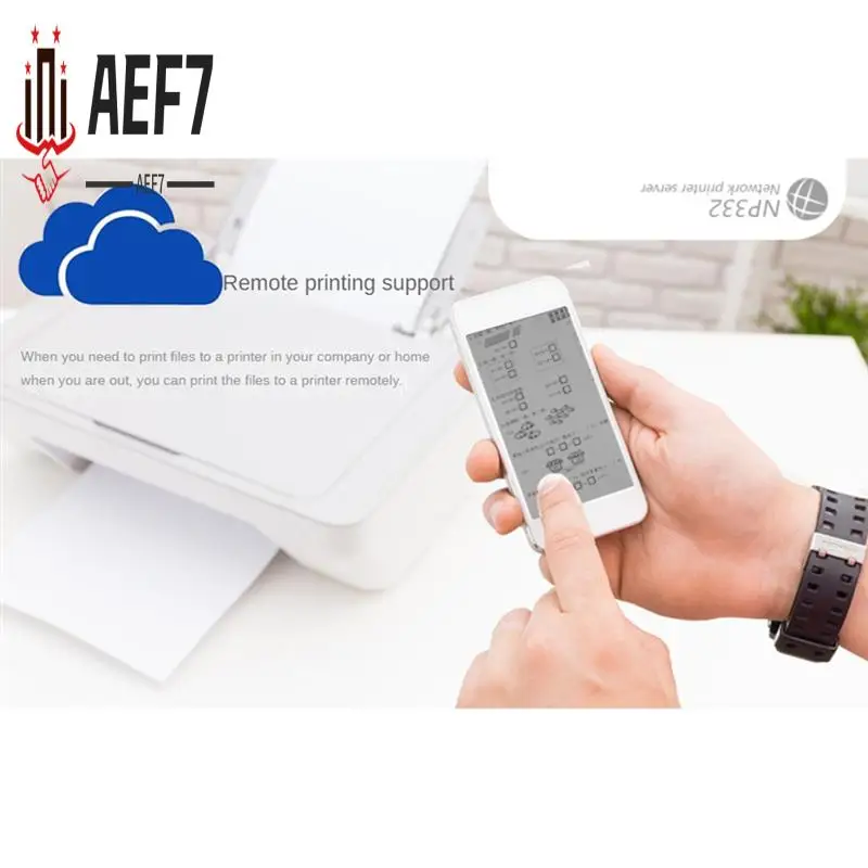 

AEF7-NP332 3-Port USB Network Print Server Multi-Interface Network Print Server