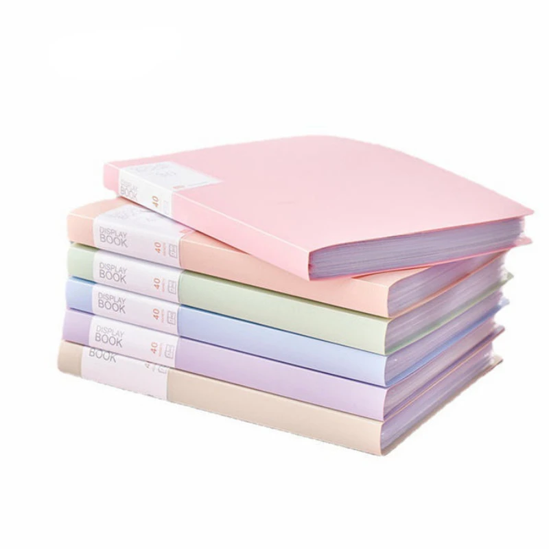 A4 Morandi File Bag 100 Páginas Data Book Large Capacity File Folder Portfolio Office Stationery