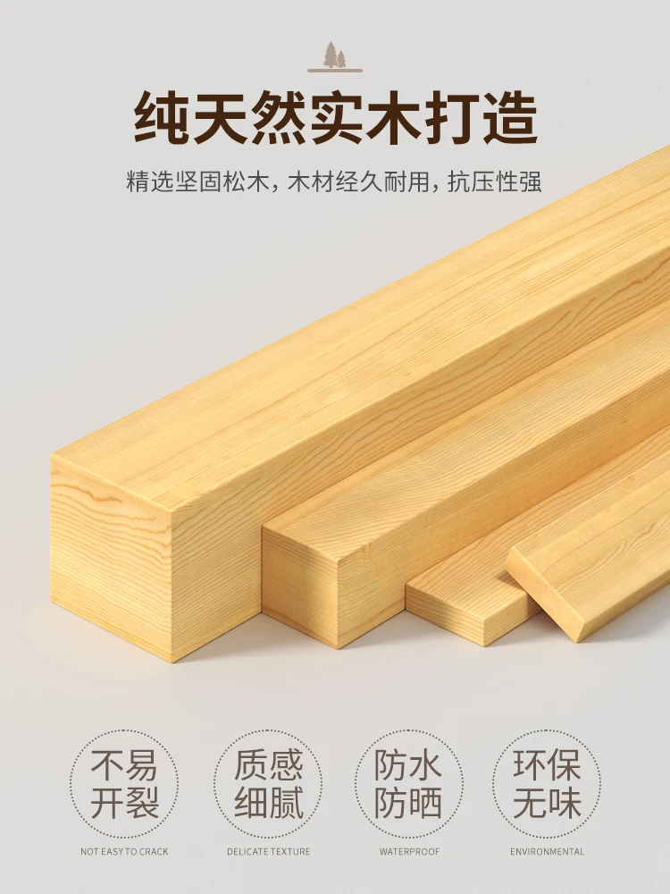 Solid wood dining table, folding table, household rectangular dining table, small apartment, foldable simple rental house, small