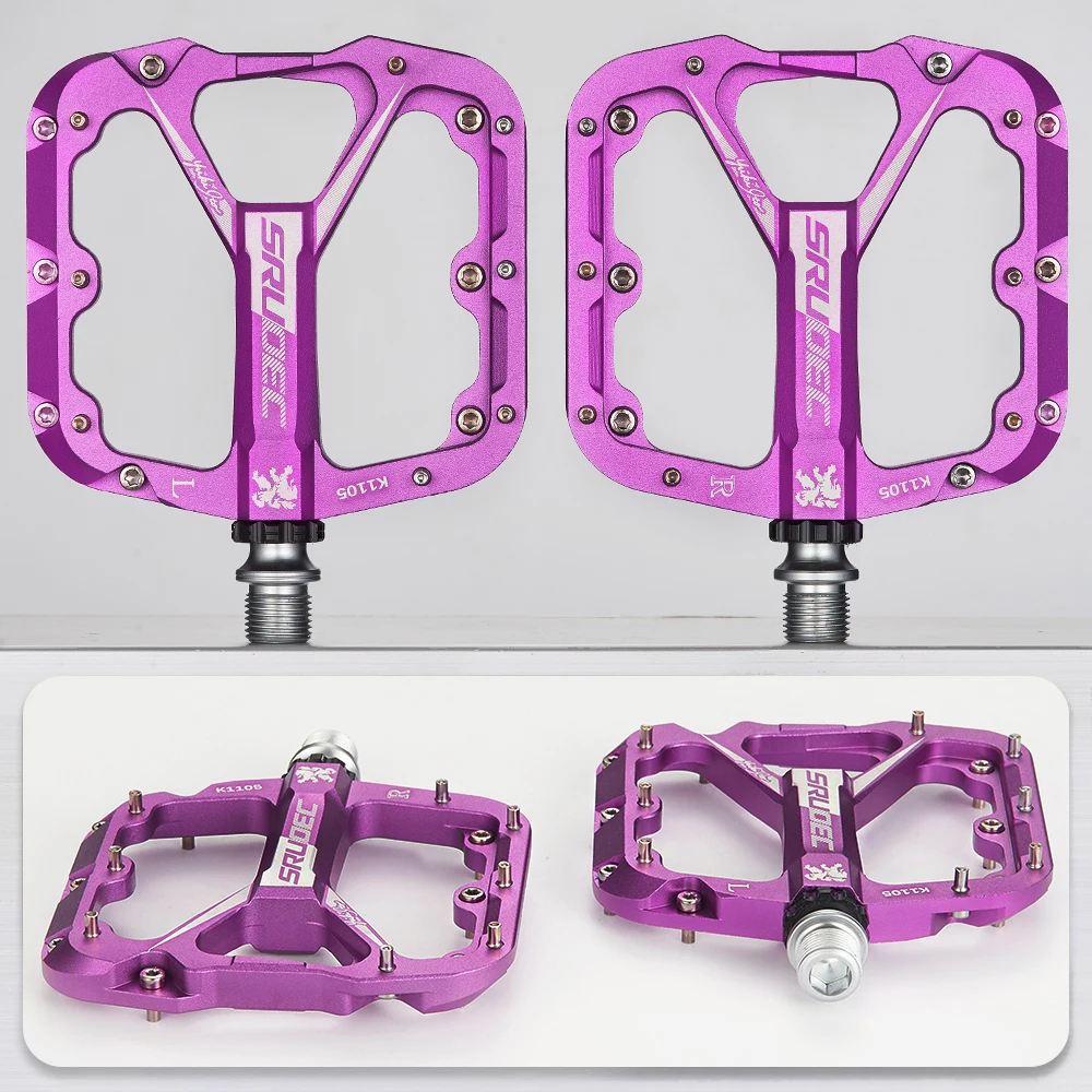 3-Lager Fahrradpedale CNC Ultraleicht BMX MTB Rennrad-Pedale Rutschfeste Große Plattform Breite Aluminium-Fahrradteile – Detail 9