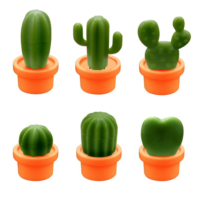New 12 Pcs Cute Cactus Refrigerator Magnets,Decorative Fridge Magnet Locker Magnet,Dry Erase Board Magnet,Perfect Fridge Magnets