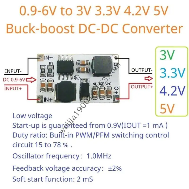 ND0603PC Converters Module с функциональностью Auto 1-6 В до 3 В 3,3 В 4,2 В 5 В регулятор для регулирования батареи .h05a