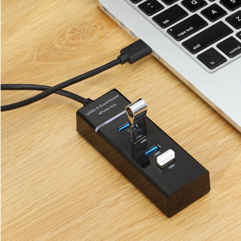 Car Android Multimedia Computer Distributor One for Four Expansion 3.0 USB Distributor High Speed USB 4 Port HUB Hub