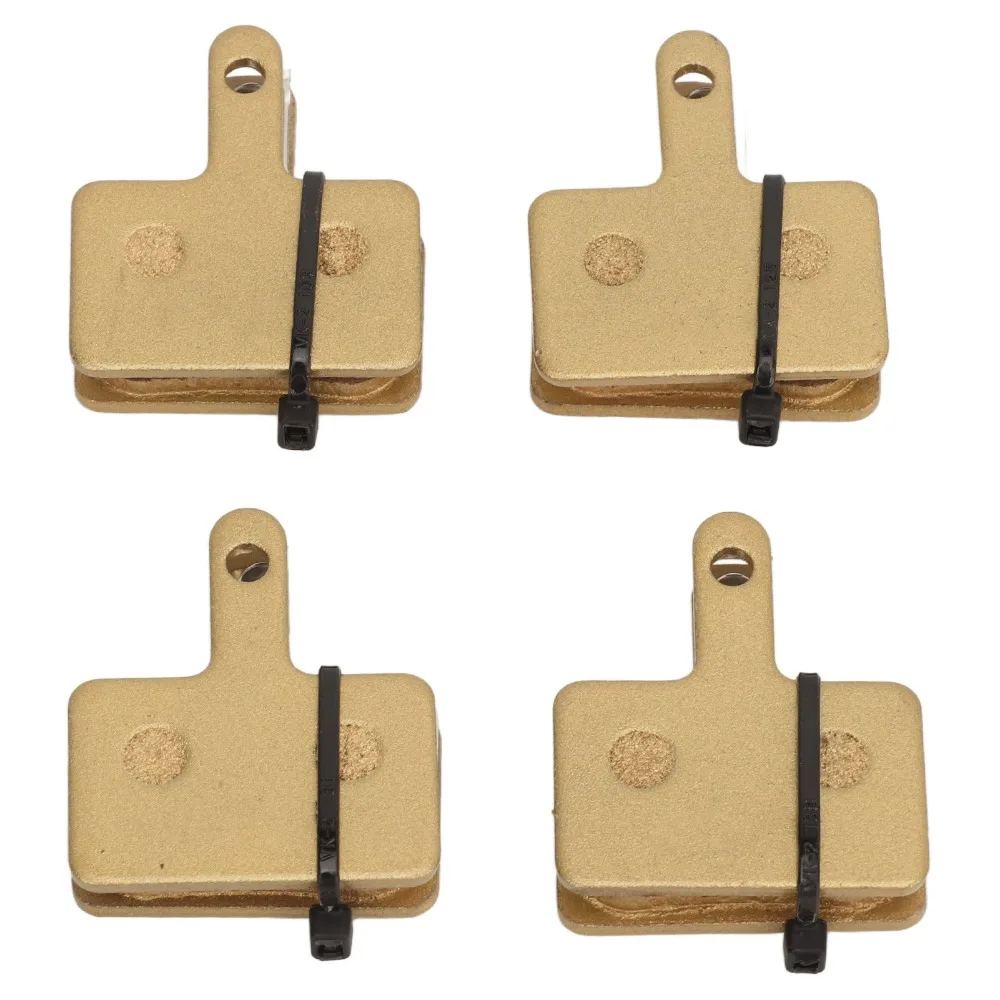 

4 Pair Copper-based All-metal Bike Brake Pads With Installation Tool Easy Installation Disc Brake Pads Quiet Braking