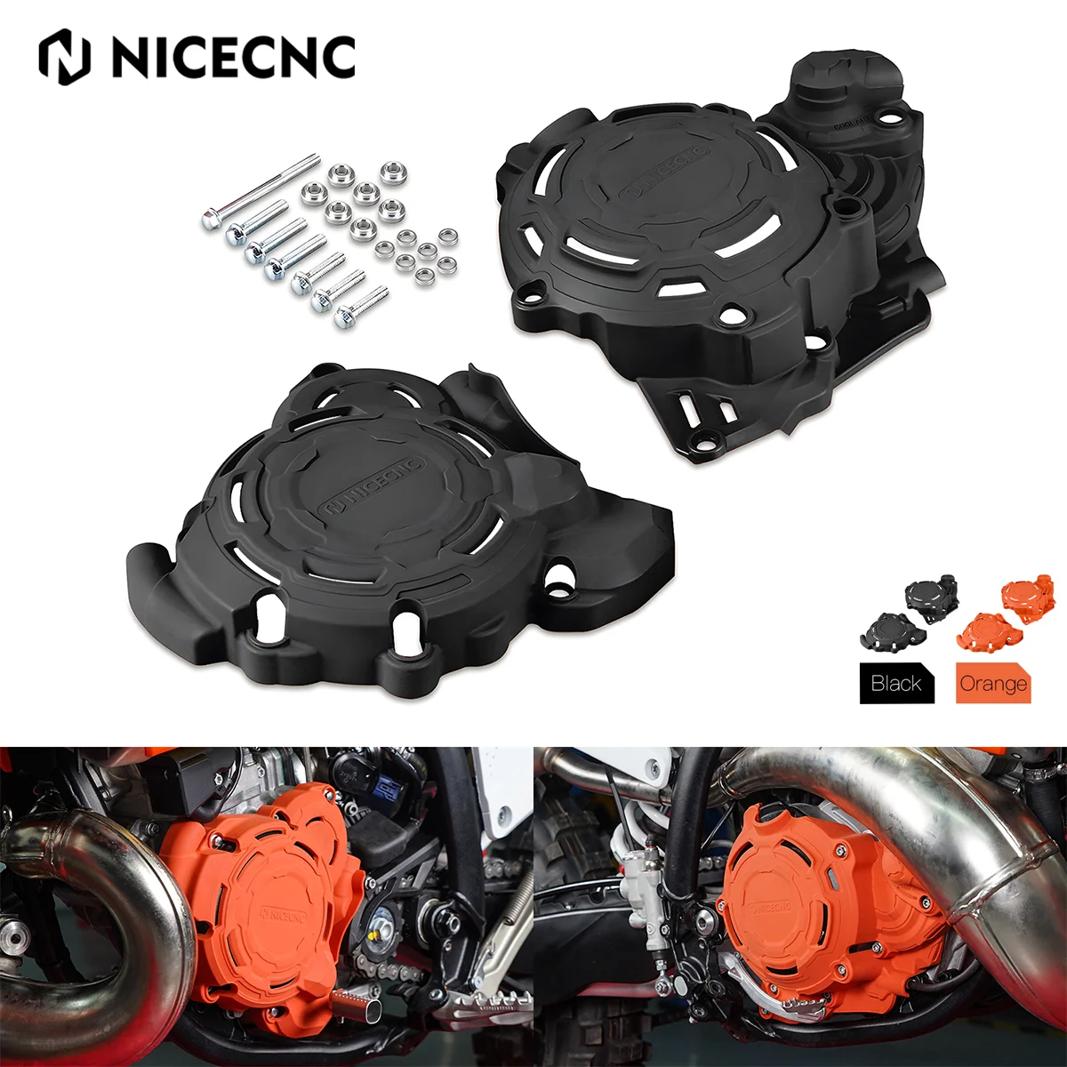

2026 2025 2024 For KTM EXC 300 EXC 250 XC-W Husqvarna TE 300 TE 250 Motorcycle Engine Clutch Cover Crankcase Ignition Guard Kit